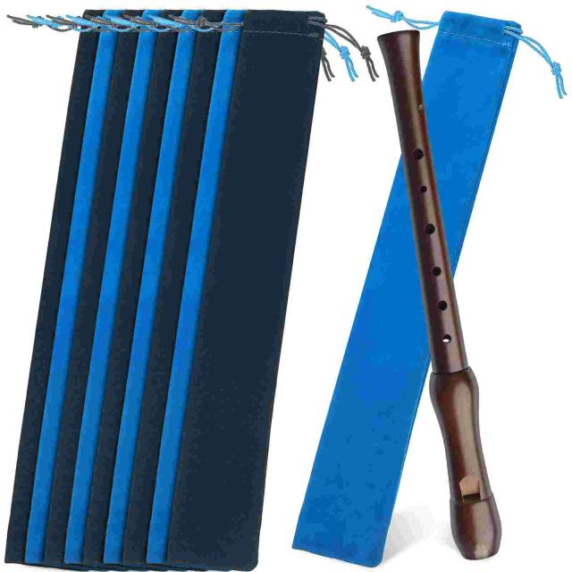 Saco de Armazenamento para Clarinete e Flauta com 10 Peças - Bolsa de Transporte para Gravadores de Áudio