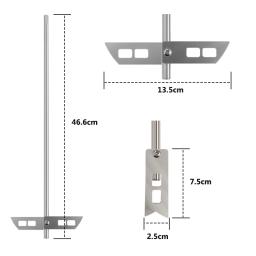 Agitador de aço inoxidável para vinho e cerveja, agitador, misturador Rod, pás de mistura, 3,8 ''Power Drill, Homebrew Brewing Tool - Image 3