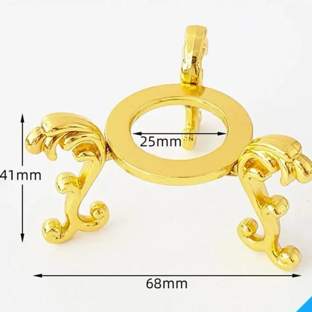 Estatueta de Base Metálica para Esfera Cristal, Suporte Decorative para Diamantes, Adorno de Mesa e Acessórios Fotográficos