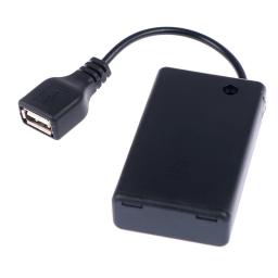 Suporte de bateria portátil Mini AA AAA, Storage Box Case, fonte de alimentação USB, caixa de bateria para 5050, 3528, 2835, LED Strip Light, 1Pc - Image 2