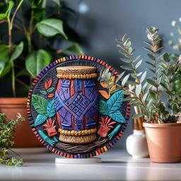 Africano Djembe Drum Metal Sign, perfeito para a primavera e verão Decor, presente ideal para o dia dos namorados, casa, escritório, quarto - Image 5