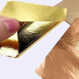 Imitation Gold Foil Paper, Soft Pottery Clay Decoração, Brincos DIY, Jóias Fazendo Acessórios, Ferramentas de Argila Polímero, 20 Folhas - Image 3