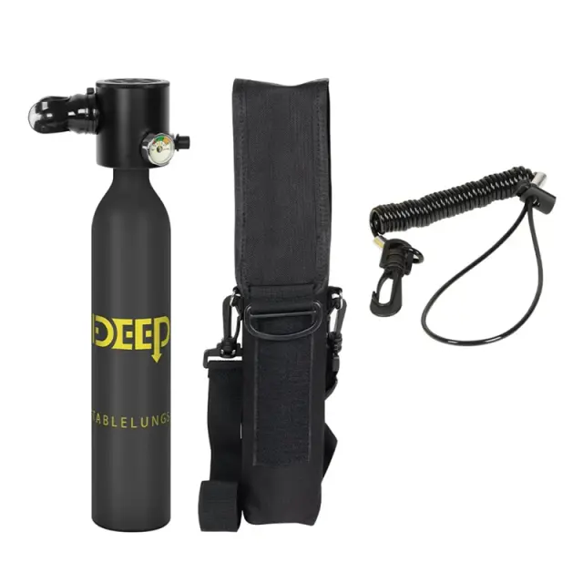 Equipamento Portátil DIDEEP para Mergulho com Tanque de Oxigênio 0.5L e Medidor de Pressão X3000