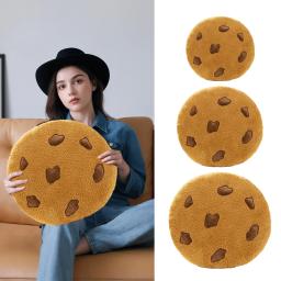 Chocolate Chip Cookie Rodada Travesseiro, Almofada Meditação, Pufe de Chão para Sala, Restaurante, Varanda, Sala de Jantar, Dormitório - Image 3