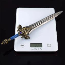 Warcraft Frostmourne Modelo de Arma, Llane Wrynn, Espada Cabeça de Leão, Toy Katana, Coleção de Ornamentos Metálicos, Presentes Meninos, 30cm - Image 5