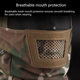 Cavaleiro capacete elástico para proteção bucal, respirável, apto para diferentes formas diferentes - Image 3