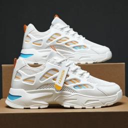 Tênis casuais masculinos verão respirável anti deslizamento malha tênis de corrida ao ar livre estudante tênis zapatillas informais - Image 2