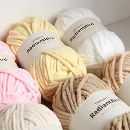 Fio De Lã Para Tricô DIY, Fio De Crochê De Espessura Macia, Lenço e Chapéu De Camisola Artesanal, 100g por Bola - Image 6