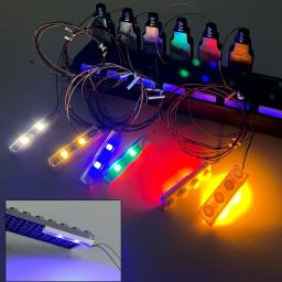Criativa Luminosa LED Luz MOC Tijolos Fina Piscando Lâmpada, Blocos De Construção Do Porto Luzes DIY Bloco Clássico Brinquedos, 1x4 - Image 6