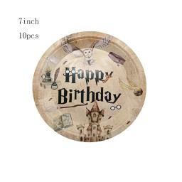 Desenhos animados Magic Academy Tema Festa Suprimentos, Copo De Papel Descartável, Placa, Bandeira, Toalha De Mesa, Feliz Aniversário, Crianças, Decoração - Image 2