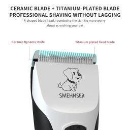 Recarregável profissional aparador de cabelo para animais de estimação, grooming haircut, barbeador, máquina de corte para cão e gato, conjunto completo - Image 3