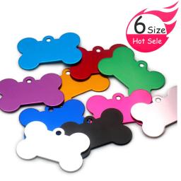 Personalizado Alumínio Gravado Dog ID Tags, Nome e Número Coleiras, Anodização Puppy Tag, Atacado, 100Pcs - Image 1