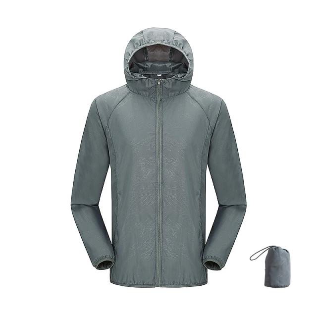 JNLN Jaqueta Impermeável Outdoor Unissex com Proteção UV e Secagem Rápida