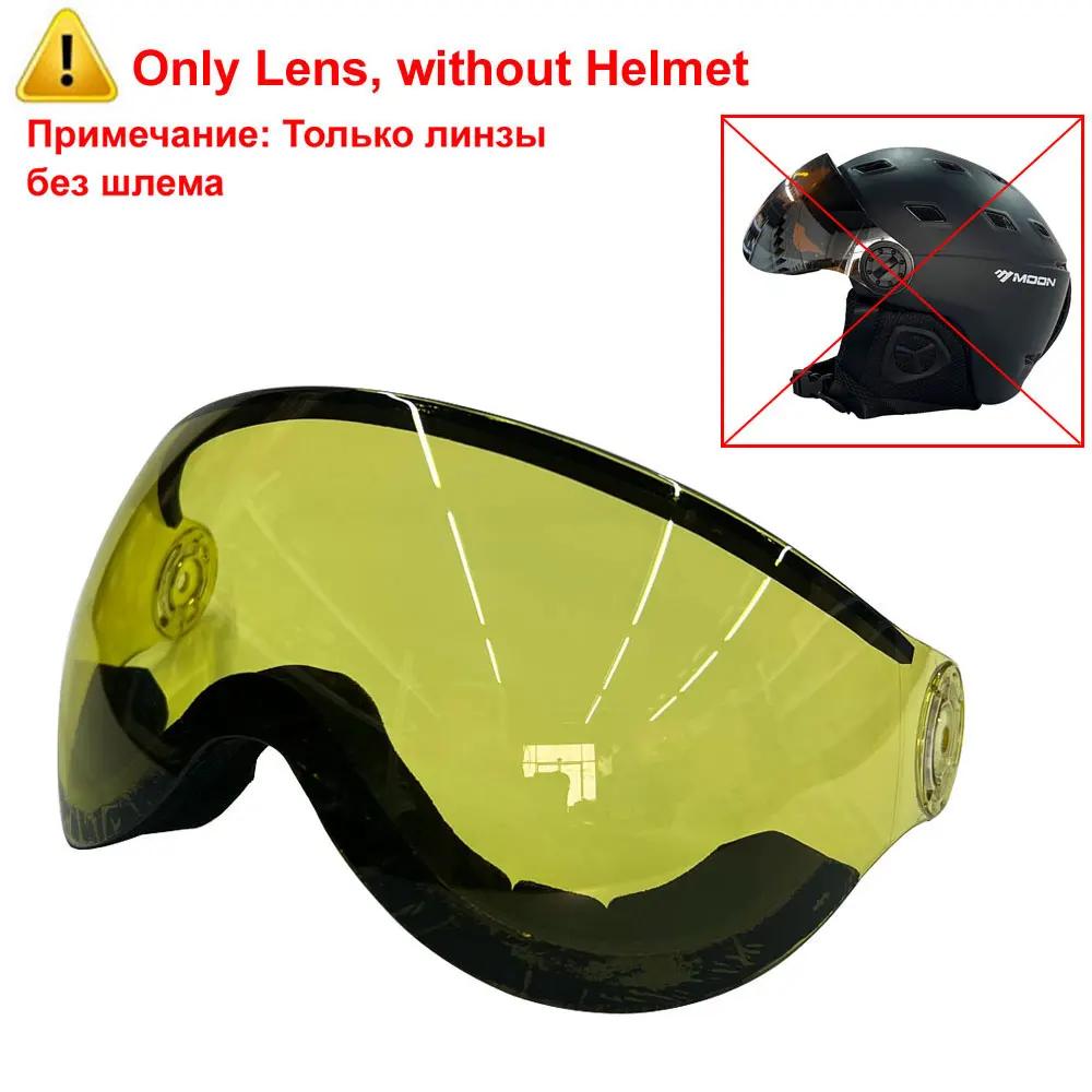 LUA-capacete de esqui com óculos integralmente moldados, PC e EPS, alta qualidade, esportes ao ar livre, esqui snowboard e skate - Image 1
