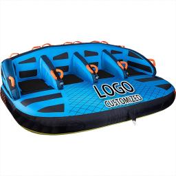 Personalização inflável rebocável esportes aquáticos, alta qualidade PVC tubo de barco, 4 pessoa, fábrica venda quente - Image 6