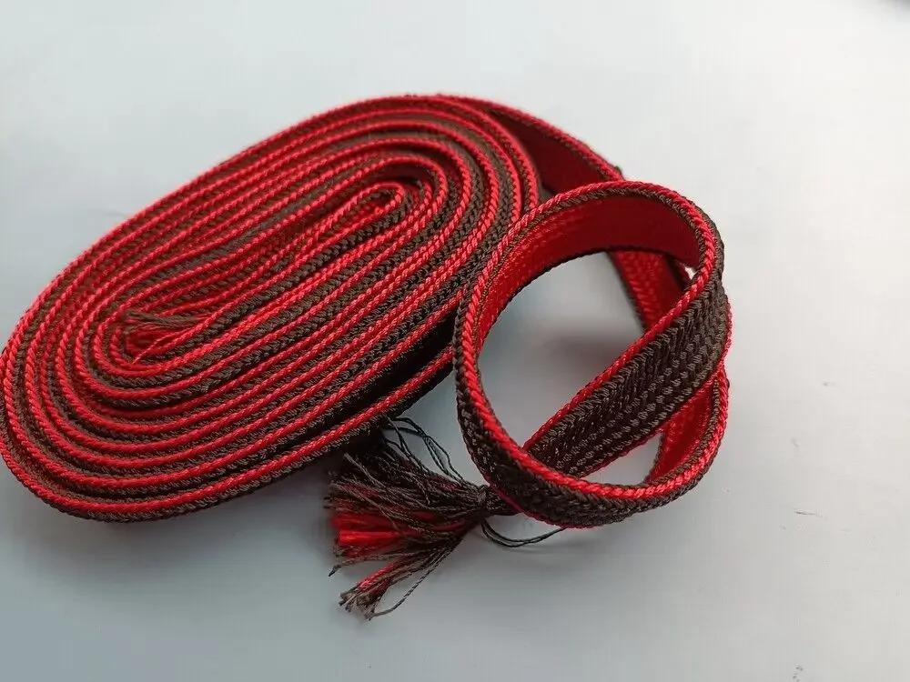 Dois belos cordões de cor enfrentados de seda sintética que envolve sageo para japão katana wakizashi tanto - Image 1
