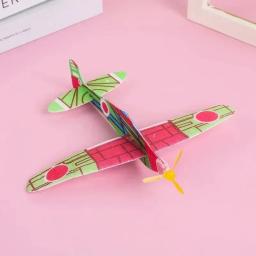 2 pçs 3d mão jogar voando planador aviões espuma diy avião festa enchimentos crianças fontes de festa presente modelo brinquedos jogo - Image 6