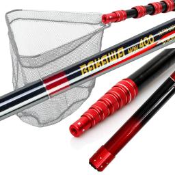 BAKAWA-Lightweight Telescópica De Fibra De Carbono Rede De Pesca De Aterragem, Extensão De Peixe, Pólo Dobrável, Fly Mão Dip, Tackle, 2.1, 3.0, 3.6m - Image 2