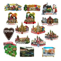 Ímãs de geladeira 3d da europa, polónia, turismo, lembrança, ímãs de geladeira, coleção de adesivos, artigos de decoração de artesanato - Image 1