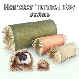 Rabbit Hideaway Toy, Grama, Palha, Coelho, Túnel, Acessórios Hamster, Guineapig, Chinchilla, Furão, Ratos, Gaiola de Roedores, Novo - Image 6