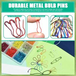 Metal Gourd Pins para DIY Craft, Pins de segurança, Bulb Guard, Calabash Quilting, Costura Markers, Bead Needles, Home Acessórios, 100pcs - Image 5