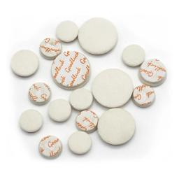 Clarinete branco Som Hole Pads, Treble Drop, Tuning Hole Pad, Material de Reparação, Conjunto de Acessórios, Bb Branco, 17 Pcs - Image 3