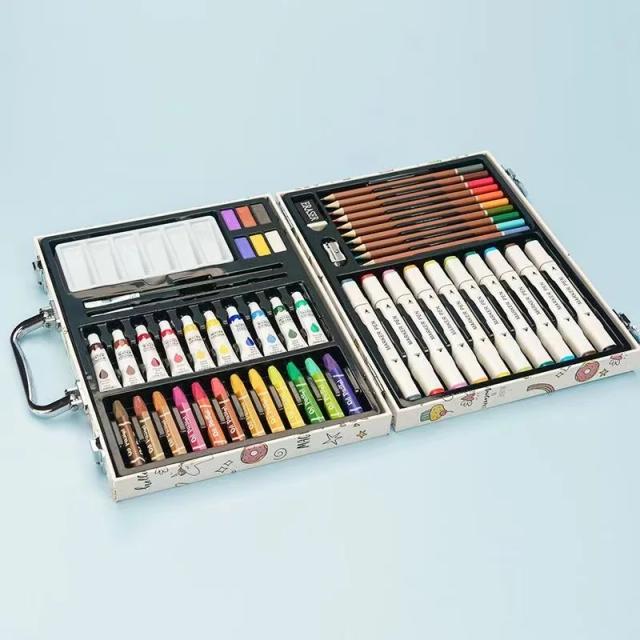 Conjunto de Pintura Infantil com Lápis de Aguarela e Materiais para Graffiti - Brinquedos Educativos e Presentes Criativos