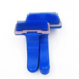 Pente de massagem auto-limpante para animais de estimação, removedor de cabelo, escova multiúso, ferramenta de beleza, gatos e cães, chihuahua e pug - Image 1