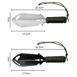 Pá portátil de aço inoxidável, acampamento, caminhadas, viagem, pá multiuso com alça, equipamento de sobrevivência ao ar livre, ferramenta de jardim - Image 6