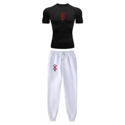 Conjunto de Compressão Anime masculino, Estampa Tripas Berserk, Desempenho Ginásio, Treino Atlético, Camisas Secas Rápidas e Moletom, Unisex Sportwear - Image 1