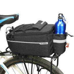 13l saco de transporte da bicicleta cesta traseira à prova dwaterproof água pannier tronco sacos rack traseiro saco assento ciclismo bagagem bolsa ombro - Image 2