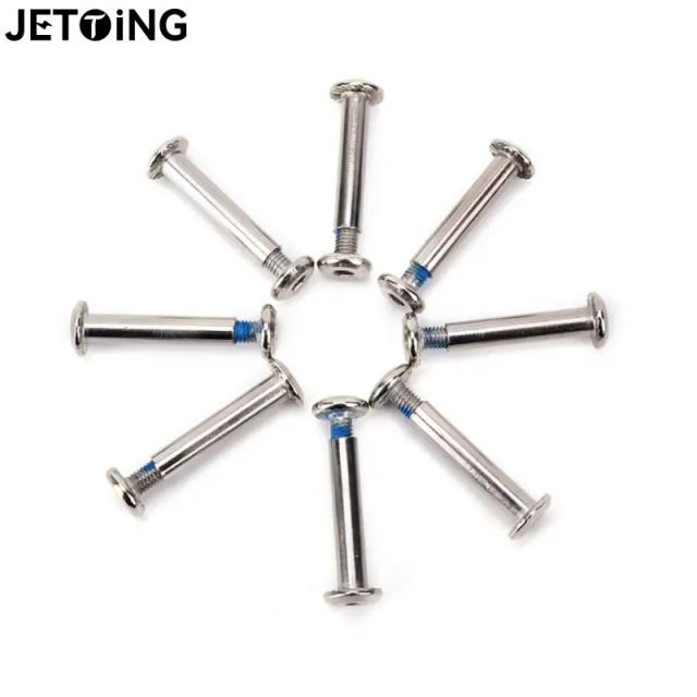 Conjunto de Eixos e Parafusos para Patins Inline - Peças Compatíveis para Crianças e Adultos, 8 Peças