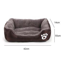 Oxford pano Pet Bed, confortável ninho de lã, gaiola para cães Almofada, Casinha de cachorro de inverno impermeável Sofá de dormir de pelúcia - Image 3