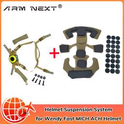 Capacete tático airsoft e paintball com sistema de suspensão, proteção almofadas gen1, memória espuma pad para wargame, rápido mcm ach - Image 1