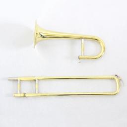 Latão e Ouro Laca Soprano Trombone com Canvas Bag Case, Útil, Venda Quente - Image 6