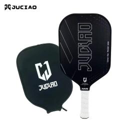 JUCIAO-Carbon Fiber Pickleball Paddles, Polipropileno Honeycomb Core, Fibra De Carbono, Fibra De Vidro, Face Híbrida, Raquete, 16mm - Image 1
