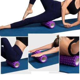 Rolo flutuante tridimensional de espuma de coluna de yoga oca para pilates yoga exercício fitness relaxamento massagem muscular vara clube - Image 4