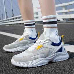 Homem atletismo tênis de corrida moda tênis de sola macia homem confortável chunky pai sapatos respirável sapatos de ginásio mais tamanho 39-48 - Image 5