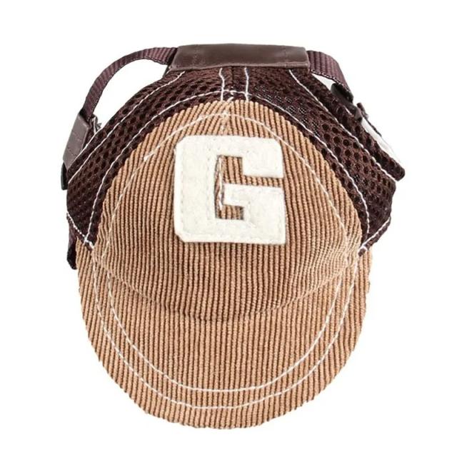 Boné de Beisebol com Orelhas para Cães - Chapéu Ajustável e Protetor Solar para Estilo e Conforto em Esportes ao Ar Livre
