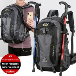 Outdoor impermeável caminhadas mochila, saco de esportes, de alta capacidade, viagens, camping, homens e mulheres, novo - Image 1
