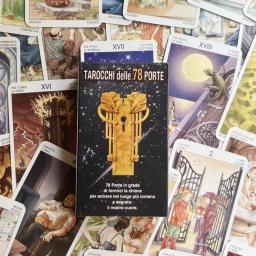 Adivinhação jogo de tarô para festa familiar, 78 peças, cartas de tarô, fortuna e adivinhação, lazer jogo de tabuleiro, 78 peças - Image 1