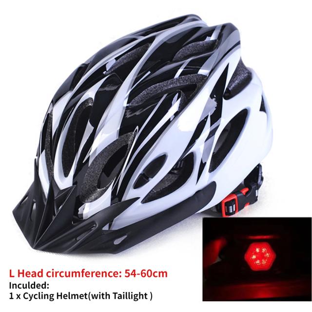 Capacete LED Ajustável para Ciclismo - Para Homens e Mulheres, Ideal para Estrada, Mountain Bike, Skate e Scooter