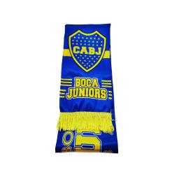 Bandeira de seda para fãs de futebol, impressão lateral dupla, boca, juniores, lenço de cetim, futebol, 15x150cm - Image 3