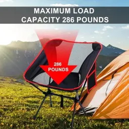 Cadeiras de acampamento dobráveis ultraleves, Mochila compacta, Cadeira portátil para caminhadas, pesca, praia, viagens ao ar livre - Image 4