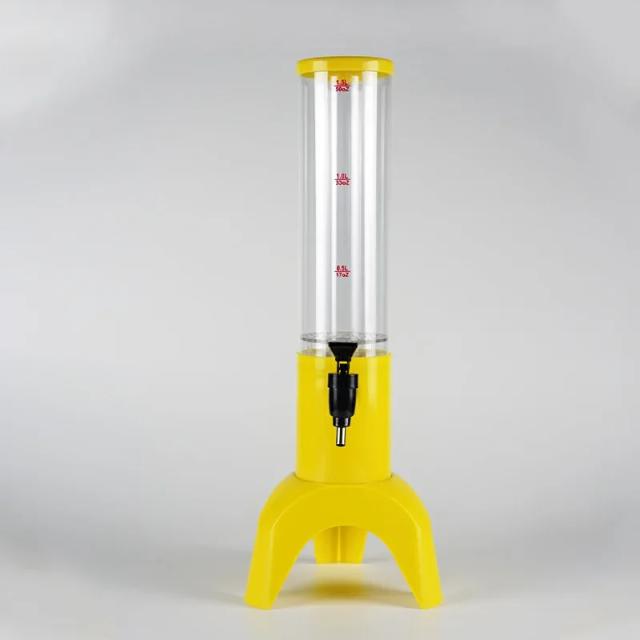 Barril de Cerveja Luminosa com Luz LED - Dispensador de Bebidas para Bar e Festas, Inclui Conjunto de Canhão de Vinho de 1,5L