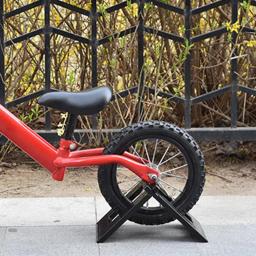 Piso de bicicleta ajustável Estacionamento Rack Stand, Standing Bike Rack para crianças, tipo livre de ferramentas, 12in - Image 3
