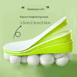 Palmilha Esportiva de Absorção de Choque para Homens e Mulheres, Modelos de Aumento de Altura, Palmilhas para Sapatos, Sola Crescente, 1,5 cm, 2,5 cm, 3,5 cm, 1 Par - Image 1