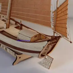 Kit De Construção De Modelo De Navio De Madeira Nidale, Veleiro Clássico Antigo Chinês, Kit De Montagem Modelo - Image 4