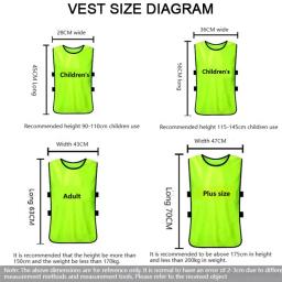 Treinamento solto malha coletes, camisas de futebol, basquetebol, críquete, futebol, voleibol, rugby equipe, acessórios esportivos, 6pcs - Image 3