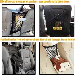 Pet Car Barreira com Malha de Segurança Automática, Dog Car Barrier, Saco De Armazenamento, Guarda Traseira, Protector Net - Image 5